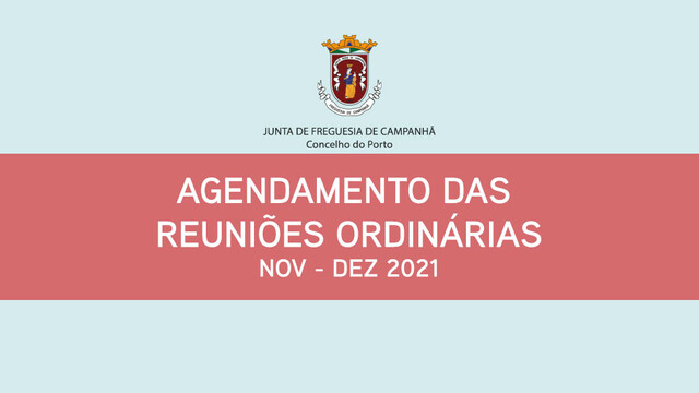 EDITAL - Agendamento das reuniões ordinárias (11/21)