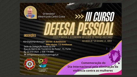 III Curso de defesa pessoal - 25 novembro