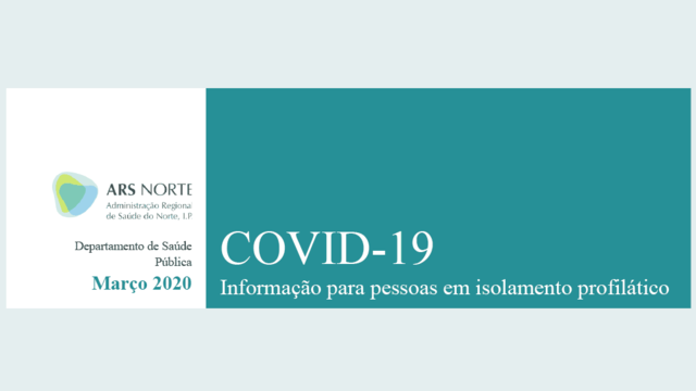 COVID-19 - Informação para pessoas em isolamento profilático