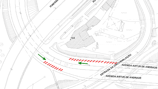 Condicionamento de trânsito - ARTUR DE ANDRADE (Avª.)