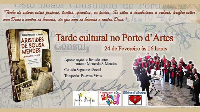 Homenagem a Aristides de Sousa Mendes na Porto d'Artes