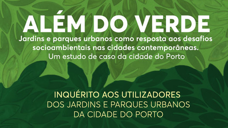 Inquérito aos utilizadores dos jardins e parques urbanos