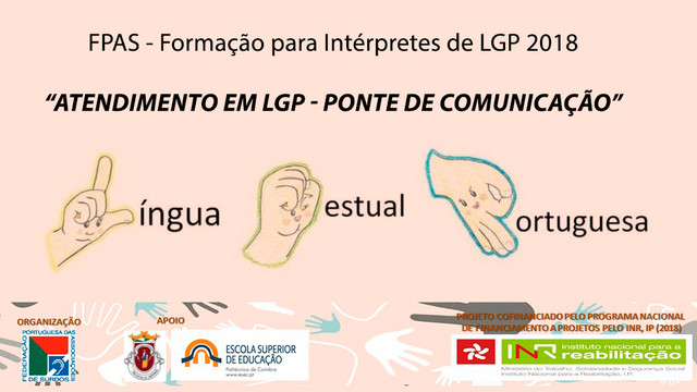 FPAS - Formação para Intérpretes de LGP 2018