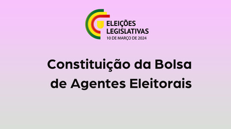Constituição de Bolsas de Agentes Eleitorais