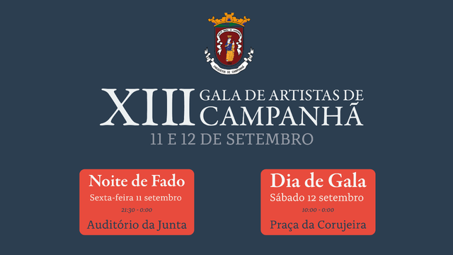 XIII Gala dos Artistas de Campanhã - 11 e 12 de setembro