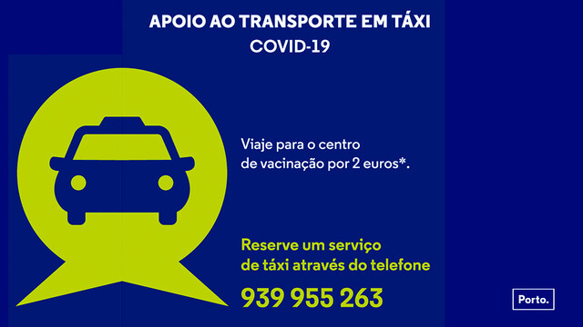 Município do Porto garante transporte acessível para centros de vacinação  Município do Porto garante transporte acessível para centros de vacinação