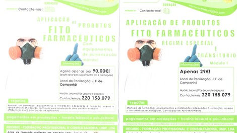 REGIBIO (2) e (3) - Formação de Aplicação de Produtos Fitofarmacêuticos