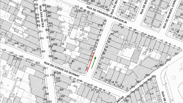 Condicionamento de estacionamento - R. BAIRRO DO COMÉRCIO DO PORTO