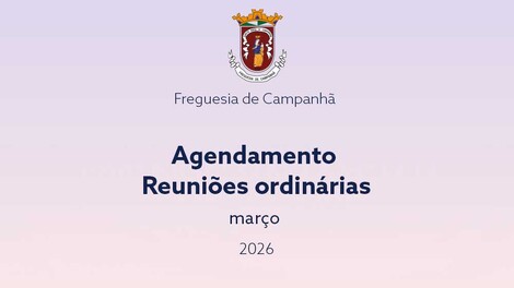 Agendamento das reuniões ordinárias (mar26)
