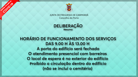 DELIBERAÇÃO - COVID 19 