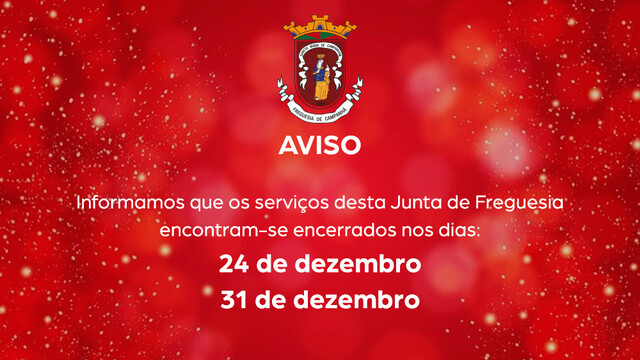 Aviso - Serviços encerrados