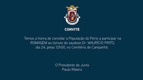 Romagem ao túmulo do saudoso Dr. Maurício Pinto