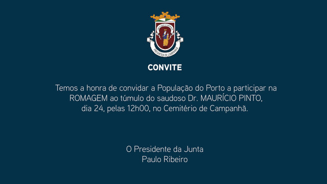 Romagem ao túmulo do saudoso Dr. Maurício Pinto