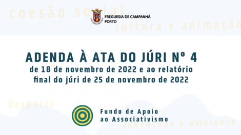 Adenda à ata do júri nº 4 de 18 de novembro de 2022