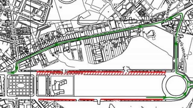 Condicionamento de trânsito e estacionamento dia 30 Abril