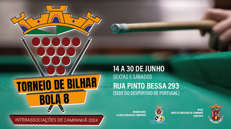 Torneio de bilhar Bola 8 - Interassociações de Campanhã 2024