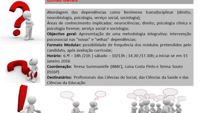 PÓS GRADUAÇÃO - EM TRABALHO  SOCIAL E DEPENDENCIAS