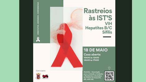 Rastreios às IST'S Gratuito - 18 de maio