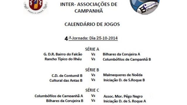 4a Jornada de Bilhar / Snooker