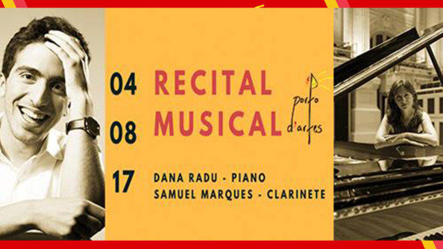 Sexta 4 Agosto | Clarinete e piano na Porto d'Artes