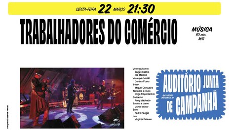 "Trabalhadores do Comércio" ao vivo
