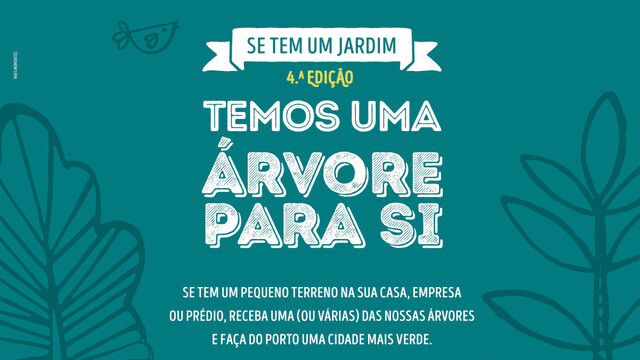 Se tem um Jardim temos uma árvore para si | Edição 2021  Se tem um Jardim temos uma árvore para si | Edição 2021