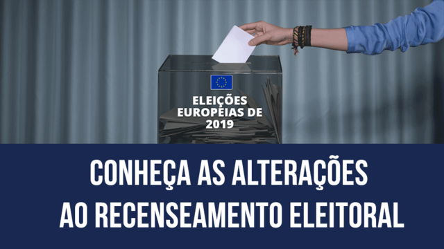 Conheça as alterações ao recenseamento eleitoral Conheça as alterações ao recenseamento eleitoral