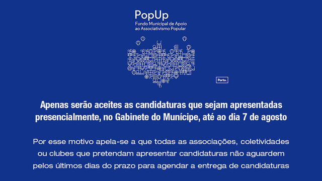 Fundo Municipal de Apoio ao Associativismo Portuense 2020 Fundo Municipal de Apoio ao Associativismo Portuense 2020