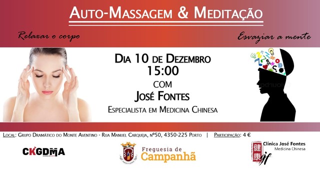 WORSHOP DE AUTO-MASSAGEM E MEDITAÇÃO  WORSHOP DE AUTO-MASSAGEM E MEDITAÇÃO