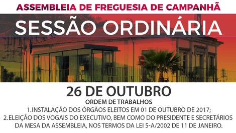 Assembleia de Freguesia - 26 outubro
