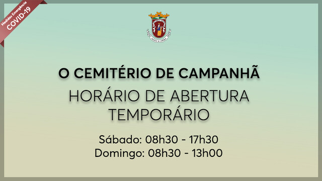 Cemitério de Campanhã - Horário temporário