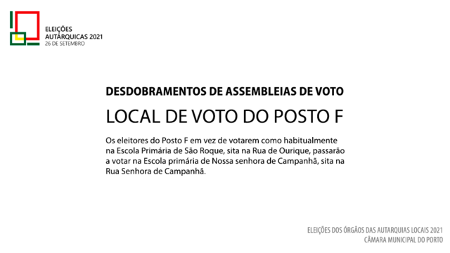 Alteração Assembleias de voto - POSTO F