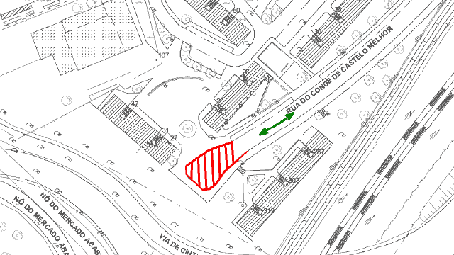 Condicionamento de trânsito e estacionamento - CONDE DE CASTELO MELHOR (R. do)