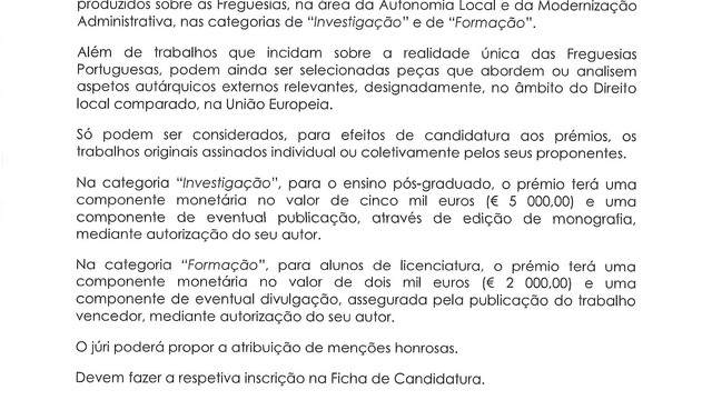 Prémio Nacional Cândido Moreira para a Autonomia Local Prémio Nacional Cândido Moreira para a Autonomia Local