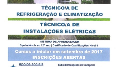 Cursos a iniciar em setembro de 2017 - Inscrições abertas