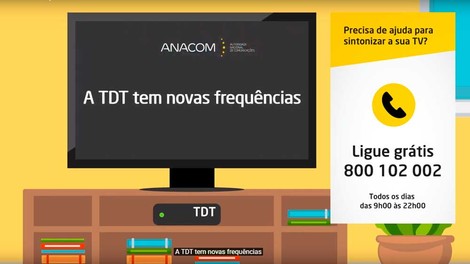 Alteração da rede de emissores da TDT começa dia 7 de fevereiro