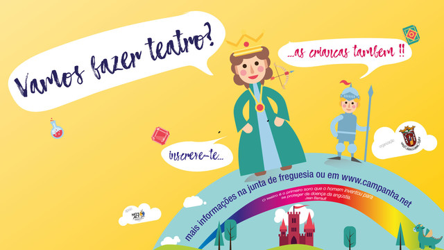 Captações e Formação de Iniciação ao Teatro para crianças e adolescentes