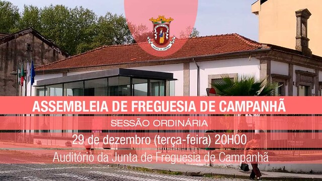 Assembleia de Freguesia de Campanhã - 29 de dezembro - 20h