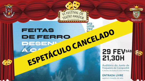 Espectáculo de Teatro Cancelado