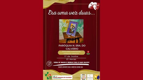 Teatro no dia 17 de junho - "Era uma vez duas.."  Teatro no dia 17 de junho - "Era uma vez duas.."