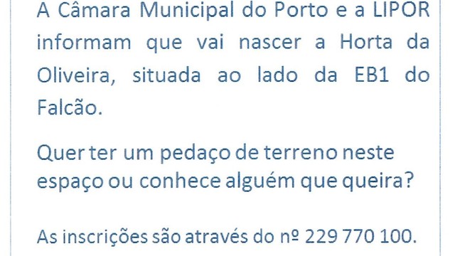 INFORMAÇÃO - A TODOS OS MUNÍCIPES 