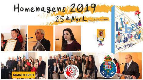 Homenagens da Junta de Freguesia de Campanhã no 25 de abril de 2019