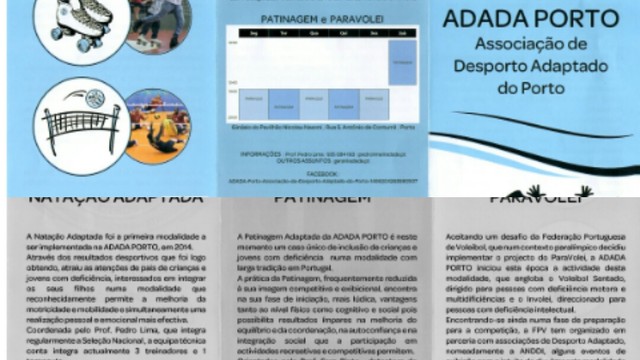 ADADA PORTO - ASSOCIAÇÃO DE DESPORTO ADAPTADO PROMOVE O DESPORTO EM CAMPANHÃ  ADADA PORTO - ASSOCIAÇÃO DE DESPORTO ADAPTADO PROMOVE O DESPORTO EM CAMPANHÃ