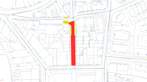 Condicionamento de trânsito - ESCOLAS (R. das) e CENTRAL DA CORUJEIRA (R.)