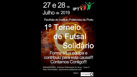 O Instituto Profissional do Terço organiza torneio solidário de Futsal