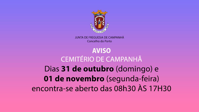 AVISO - Cemitério de Campanhã - Fiéis