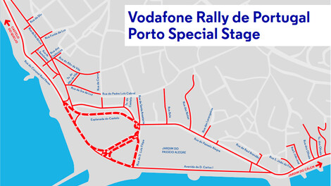 Condicionamento de trânsito -  Rally de Portugal