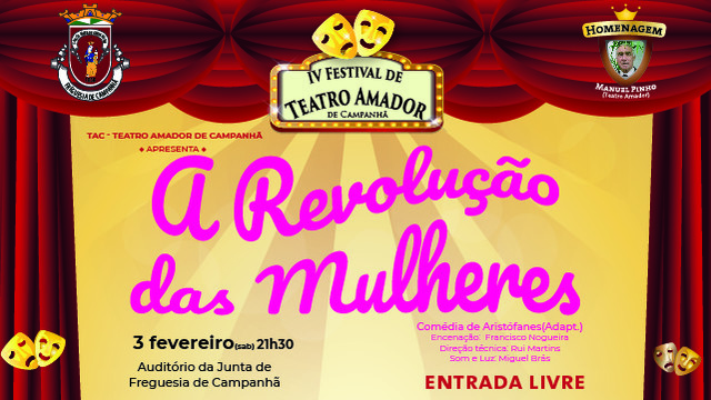 IV edição do Festival de Teatro Amador Manuel Pinho começa sábado