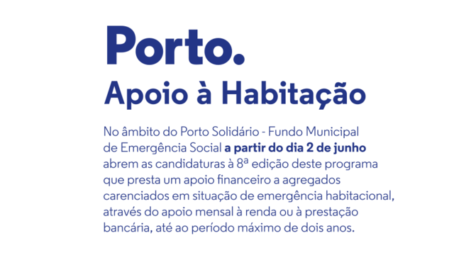 Porto. Apoio à Habitação 