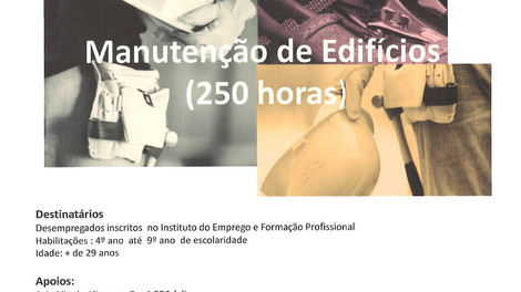 FORMAÇÃO FINANCIADA - MANUTENÇÃO DE EDIFÍCIOS 